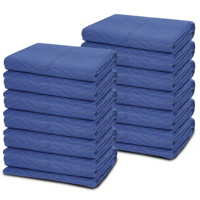 12 Performance Moving Blankets 72x80" Heavy Duty Professional Quality Quilted