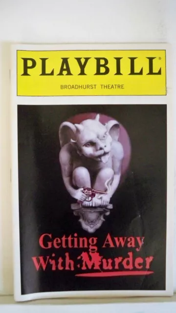 GETTING AWAY WITH MURDER Playbill STEPHEN SONDHEIM / CHRISTINE EBERSOLE NYC 1996