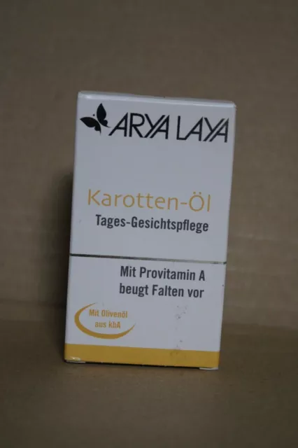 ARYA LAYA Karotten-öl 30ml Provitamin A beugt Faltenbildung vor  Karottenöl NEU