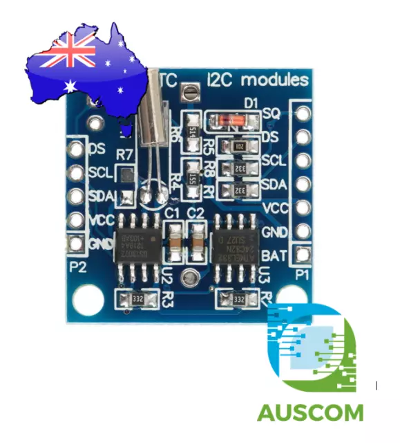 RTC I2C Module DS1307 AT24C32 Time Clock AVR ARM PIC SMD - Arduino