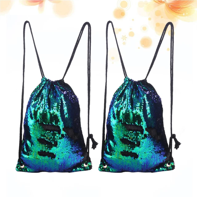Mochila De Viaje Para Mujer Canvas Gym Sack Drawstring Bag Miss 4