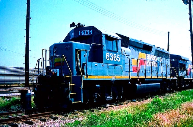 Original Kodachrome Slide Seaboard System Gp40-2 #6365 Portsmouth, Va May 1987