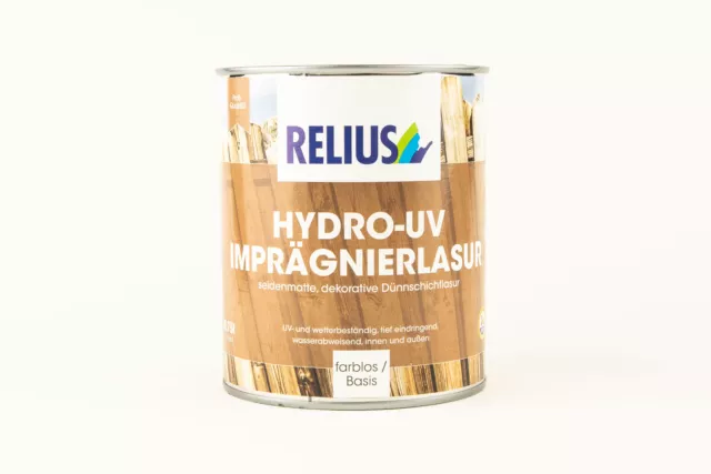 Relius Hydro-UV Imprägnierlasur farblos / Basis 0,735 l, Holzimprägniergrund