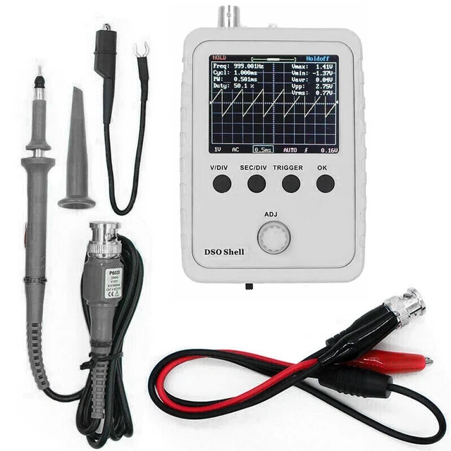 DSO150 Oscilloscopio 12 Punte 1M Ohm / 20pF 500s / Div - 10us/Divisione