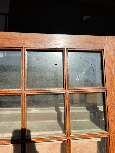 Antique Art Deco stunning Double French Oak Doors Fits 83.25 X 50.75” Opening 6