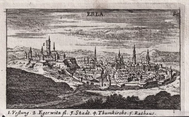 Eger Ungarn Hungary engraving Kupferstich Sandrart 1680