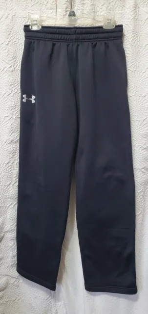 Under Armour Storm Mens Sweat Pants Medium Black Fleece Lined Athletic Straight