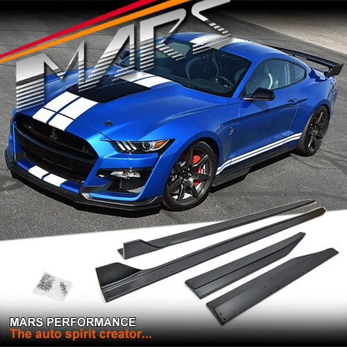 Shelby GT500 Style Side Skirts Lip Spoiler for Ford Mustang FM FN 15-21 Bodykit