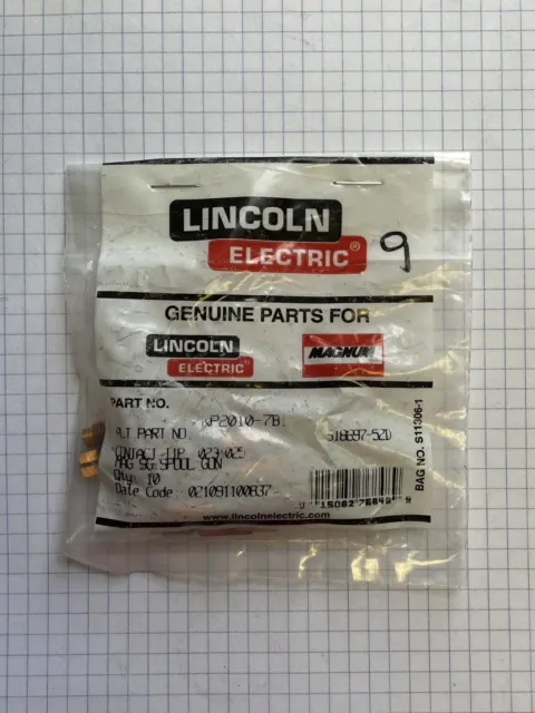 Lincoln Electric Parts - KP2010-7B1 - Contact Tip .023-.025 in (.5-.6 mm)