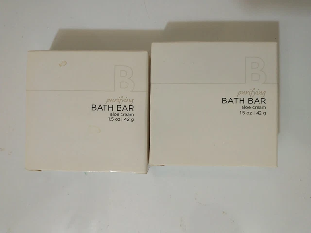 Lote de 2 Gilchrist & Soames Crema Aloe Purificadora Baño Barra Jabón Viaje Talla 1,5 oz