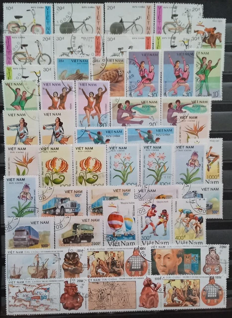 Briefmarken Sammlung Vietnam, gestempelt, 7