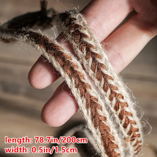 2M Deux Tons Lin Tresse à Cordes Cordons Webbings Costume DIY Décor Loisirs