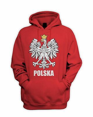 Polish Eagle Polska Flag Men's Hoodie - Sweatshirt Poland Football T-Shirt