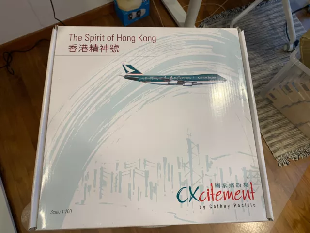 747-200 Cathay Pacifix Scale 200 1/200 The Spirit Of Hong King Lilited Edition