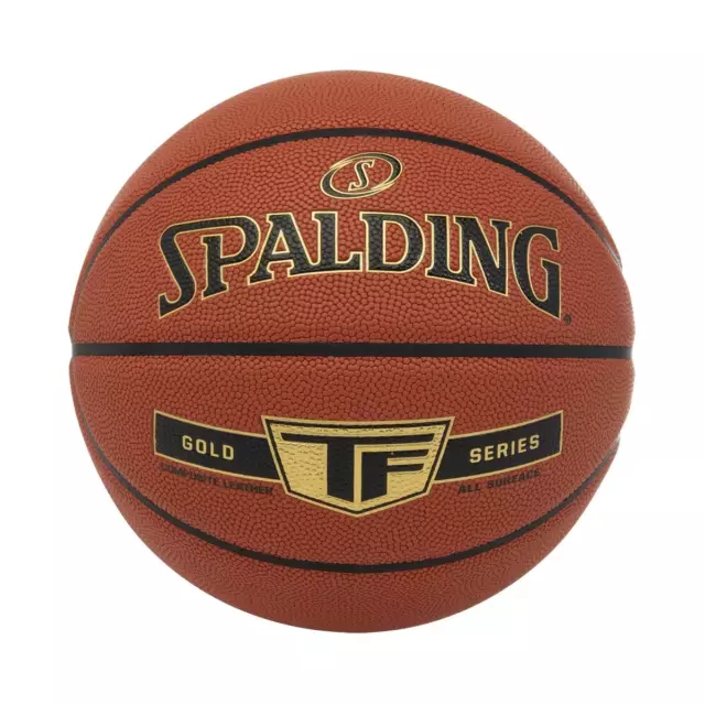 Spalding NBA Gold Series TF Basketball Official Size 7 Orange Composite Leather