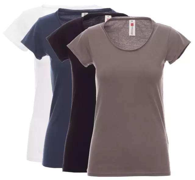 T-Shirt Manica Corta Payper Sound+ Lady Maglietta Sfiancata In Cotone Donna
