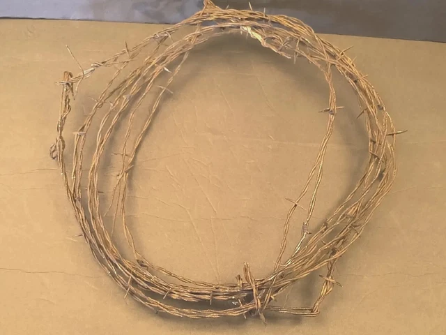 Antique Barbed Wire Old West Wyoming Rusty Decor 35 Feet