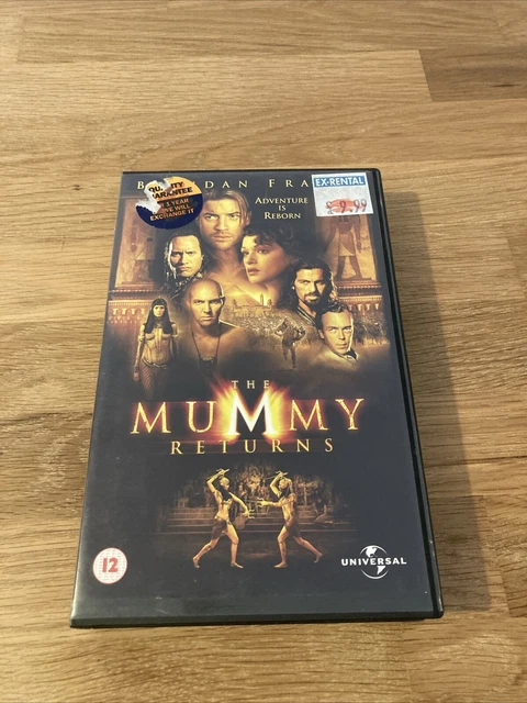 MUMMY RETURNS VHS 2001 Brendan Fraser - VHS Video - Universal- UK / PAL ...