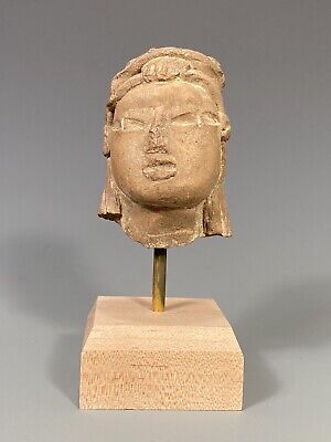 Mexico Olmec PreClassic Puebla Las Bocas-Caballo Pintado Pottery Head 1600-350BC 3