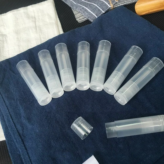 Clear 5g Empty Lipstick Bottles Transparent Cosmetic Containers Lip Balm Tubes