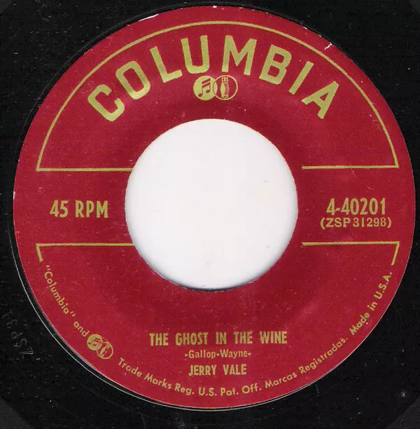 Jerry Vale - I Live Each Day / The Ghost In The Wine - Used Vinyl Rec - K8100z