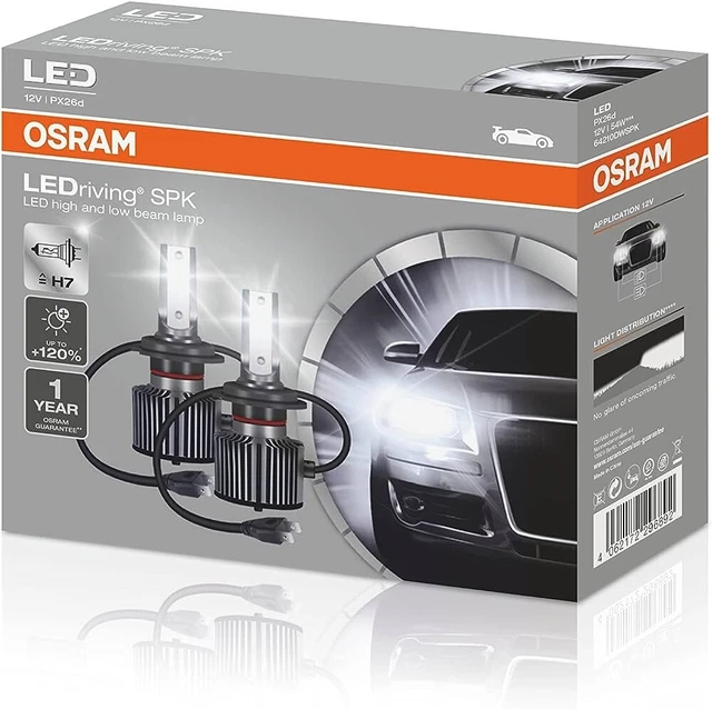 OSRAM H7 LED Cool White Bulb – 6000K 12V 25W PX26d – 65210CW For Headlights