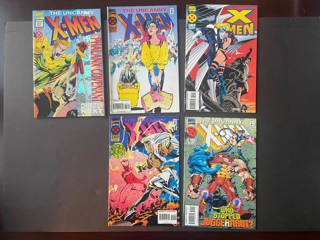 Marvel Uncanny X-Men Comic Book Lot 5 Issues Vol 1 #317-322 FN