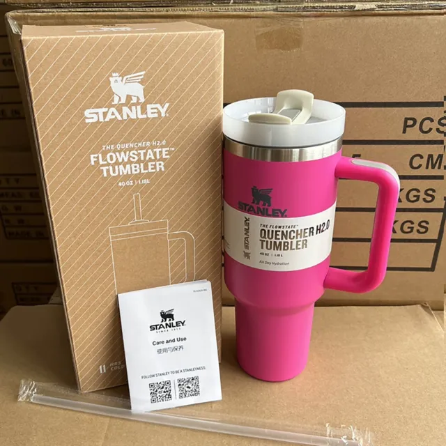40OZ WINTER STANLEY Quencher H2.0 FlowState Tumbler Insulation Cup & Straw  Set $44.79 - PicClick AU