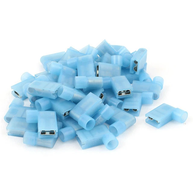 40pcs borne de fil de connecteur isole de pousser femelle de 90 degres R6Y43225