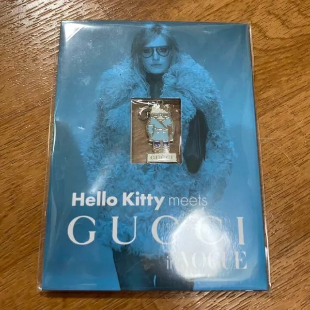 Sanrio Hello Kitty Meets GUCCI Keychain Charm Limited Vogue Magazine 2014  Kawaii