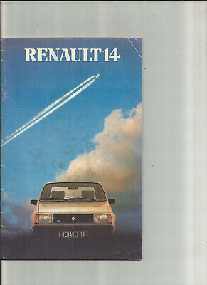 RENAULT 14 - 1982 / catalogue brochure prospectus dépliant