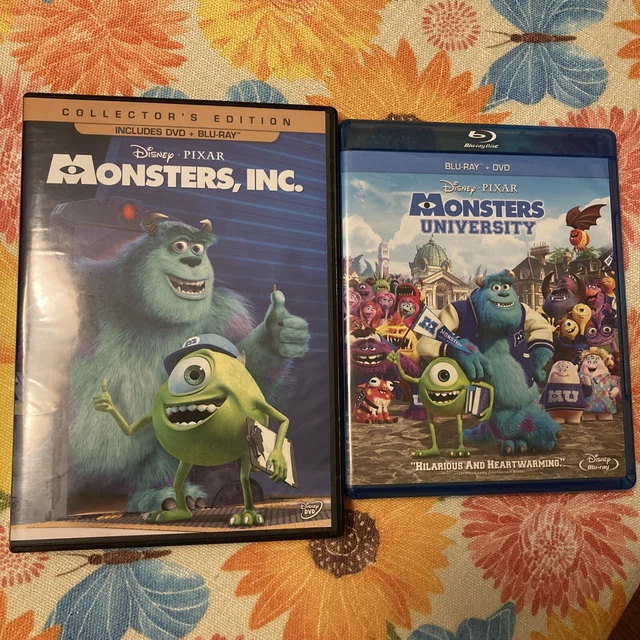 MONSTERS, INC. + Monsters University - Blu-Ray Discs + Cases - NO DVD ...