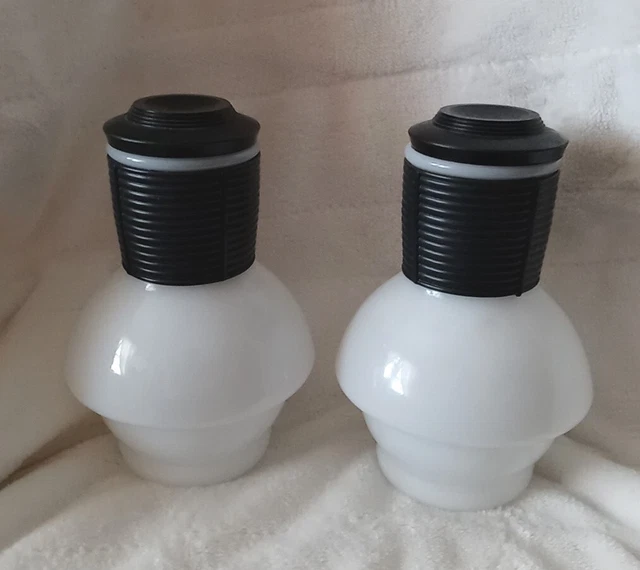 2 VINTAGE MCKEE Glasbake Hottle Bottle Hot Drinks Coffee Tea Bedside