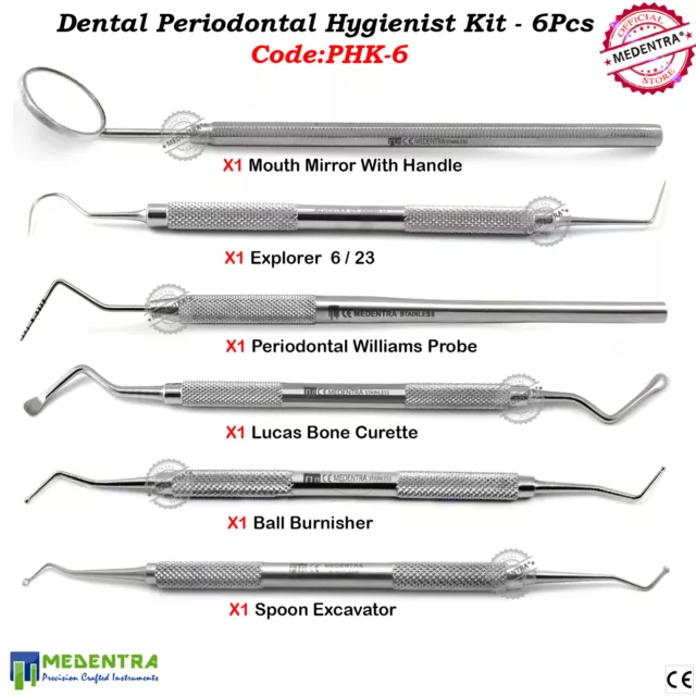 Dental Student Examination Basic Exam Kit Periodontal Probes Scalers Explorer