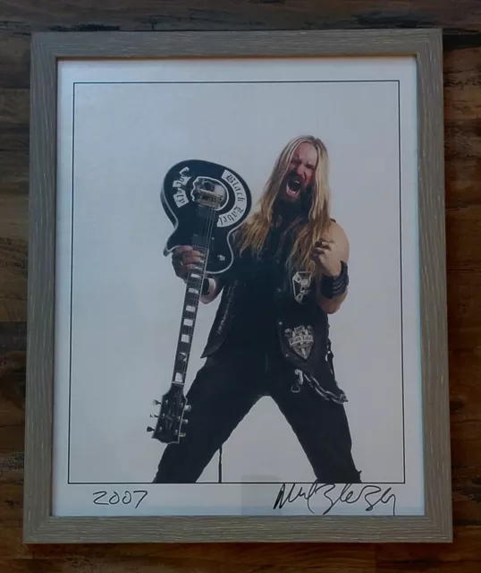 Neil Zlozower 2007 Zakk Wylde Original Print Large 16"x20" RARE Zlozower Signed