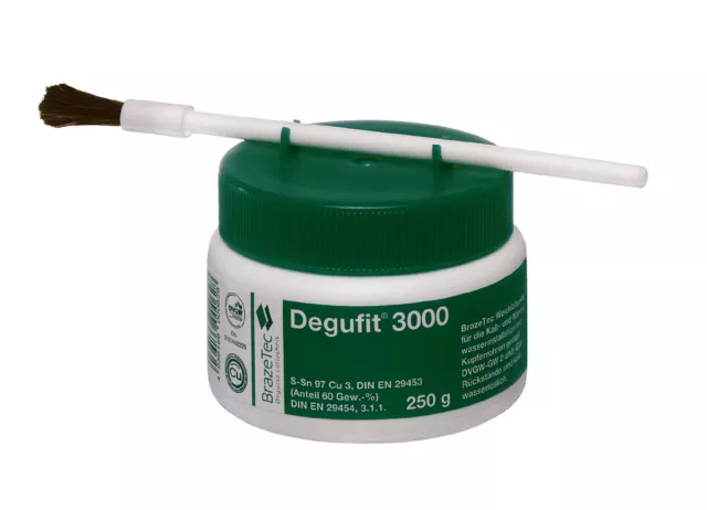 Degufit 3000 Weichlötpaste 250 G De Flux Raccords à Souder Pâte pour Soudure