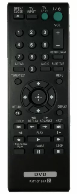 NEW USBRMT REMOTE RMT-D197A For SONY DVP-SR210 DVP-SR210P DVP-SR510 DVP-SR510H