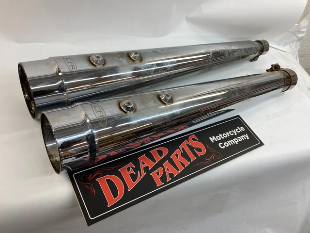 Harley CFR M8 17-up touring chrome slip-on exhaust mufflers