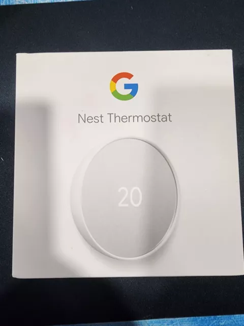 Google Nest Smart Thermostat, Snow - GA01334-US PROGRAMMABLE WI-FI