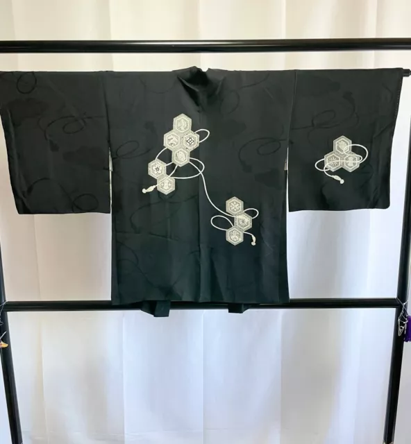 Vintage Japanese Haori Jacket - Antique Haori Silk Kimono Jacket