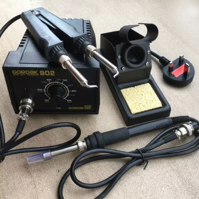 SMT IC SMD Hot Tweezers & Soldering Iron Desoldering UK soldering station 220V