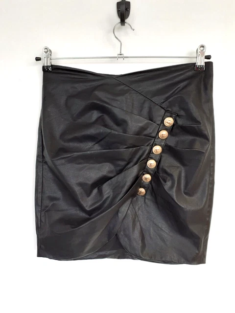 Black leather skirt clearance house of cb