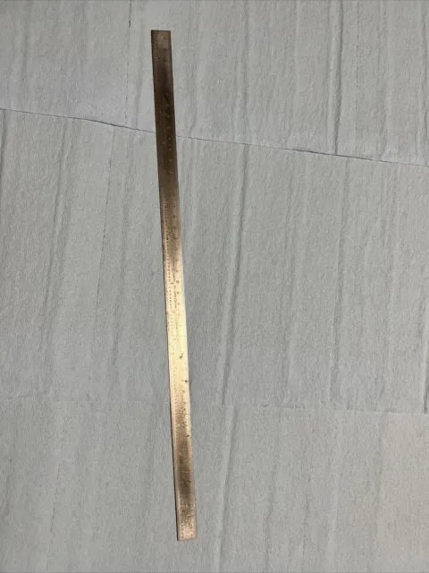 scherr tumico no.24 0029 18” steel ruler scale rule (joe)
