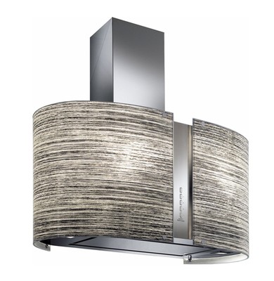 Falmec FALMEC hotte îlot MIRABILIA MANHATTAN LED 65cm acier inoxydable et verre à motif 