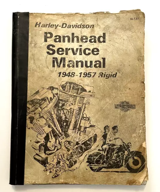 Vintage Harley-Davidson Panhead Service Manual 1948-1957 Rigid Motorcycles