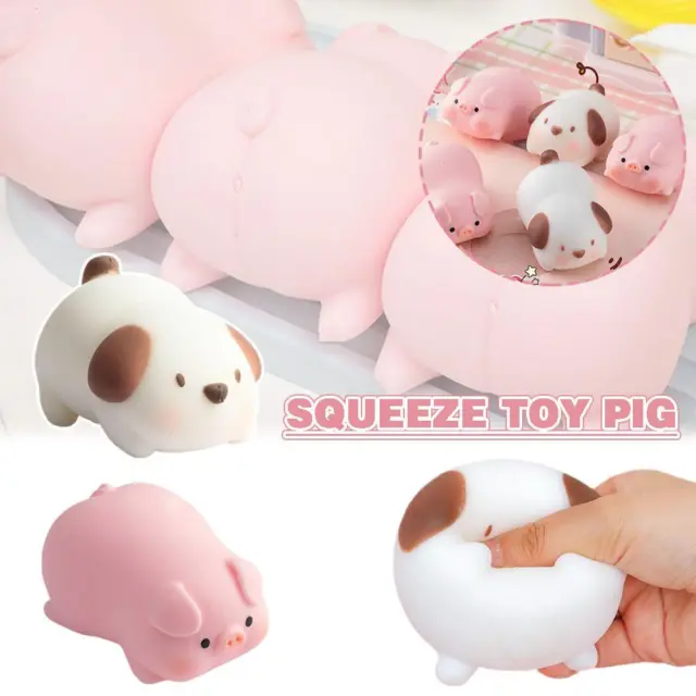 Stretch Pig Stress Relief Piggy Squeeze Antistress Toys Adults Kids Pig V3K5