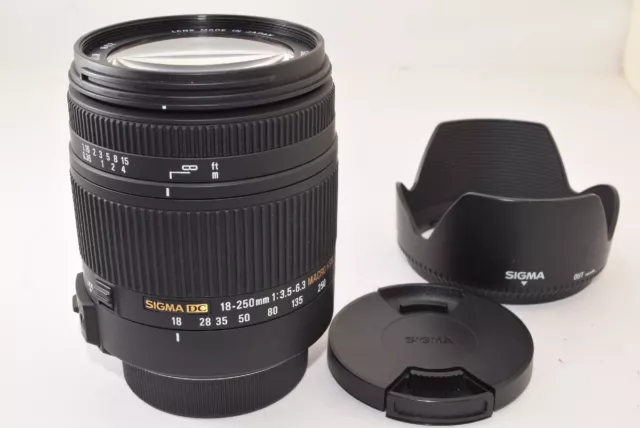 SIGMA 18-250mm F3.5-6.3 DC MACRO OS HSM Zoom Lens For nikon Digital Cameras