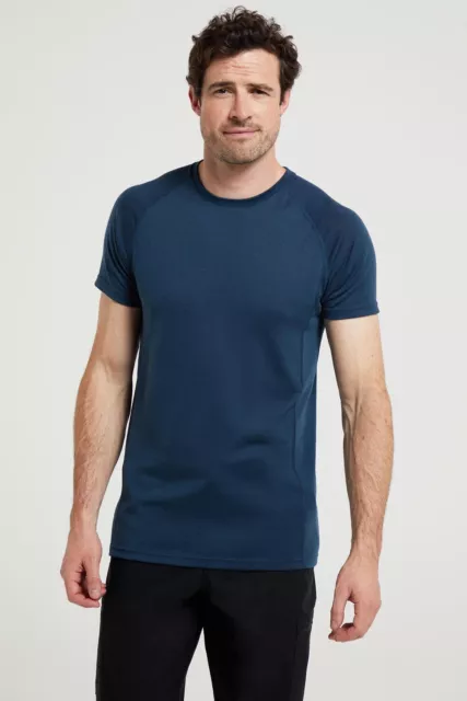 Mountain Warehouse Summit Men's Base Layer T-Shirt Extra Warm Merino Wool Tee