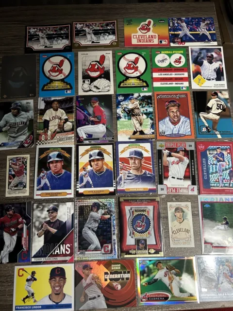 Lot Of CLEVELAND INDIANS ABaseball Cards- INSERTS, RCs- Fernando Patch Rc