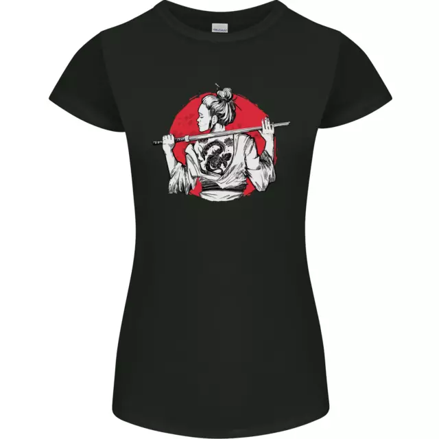 T-shirt donna Samurai Tattoo MMA Kenjutsu Kendo Iaido taglio